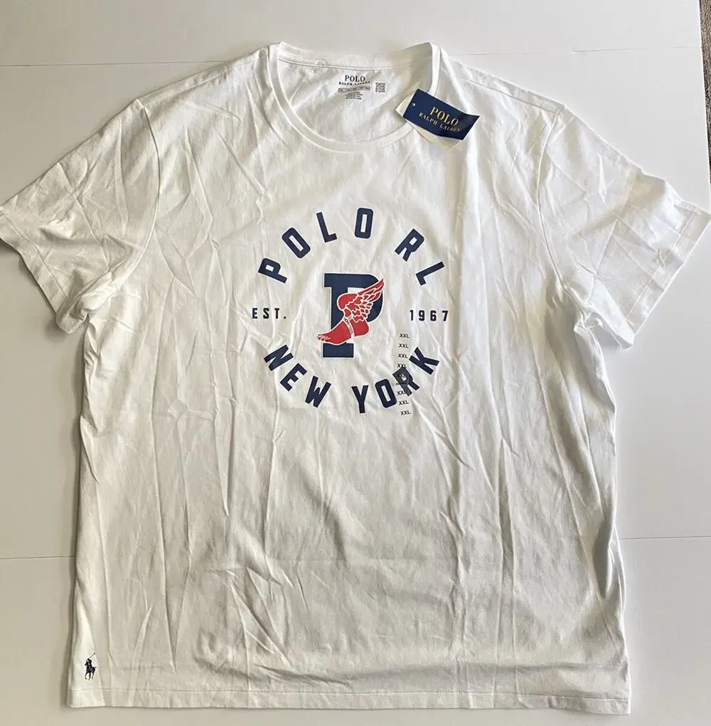 Polo Ralph Lauren T-Shirt White 2XL/2TG NWT